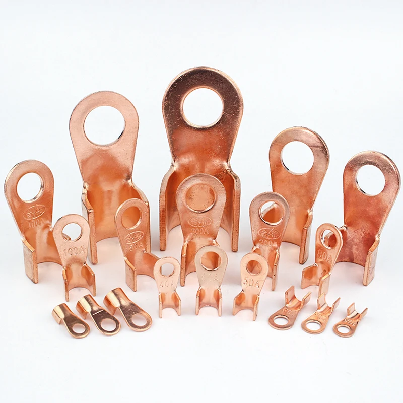 1/20/50PCS Terminal OT Series Splice Wire Dia Copper O shape Circular Naked Battery Cable Connector Open Lug
