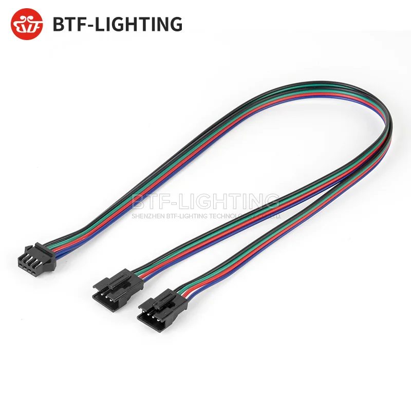 40cm 3pin 4pin SM JST Connector 1 To 2 Male and Female for WS2812B WS2811 SK6812 WS2815 WS2813 WS2801 SK9822 LED Strip Lights