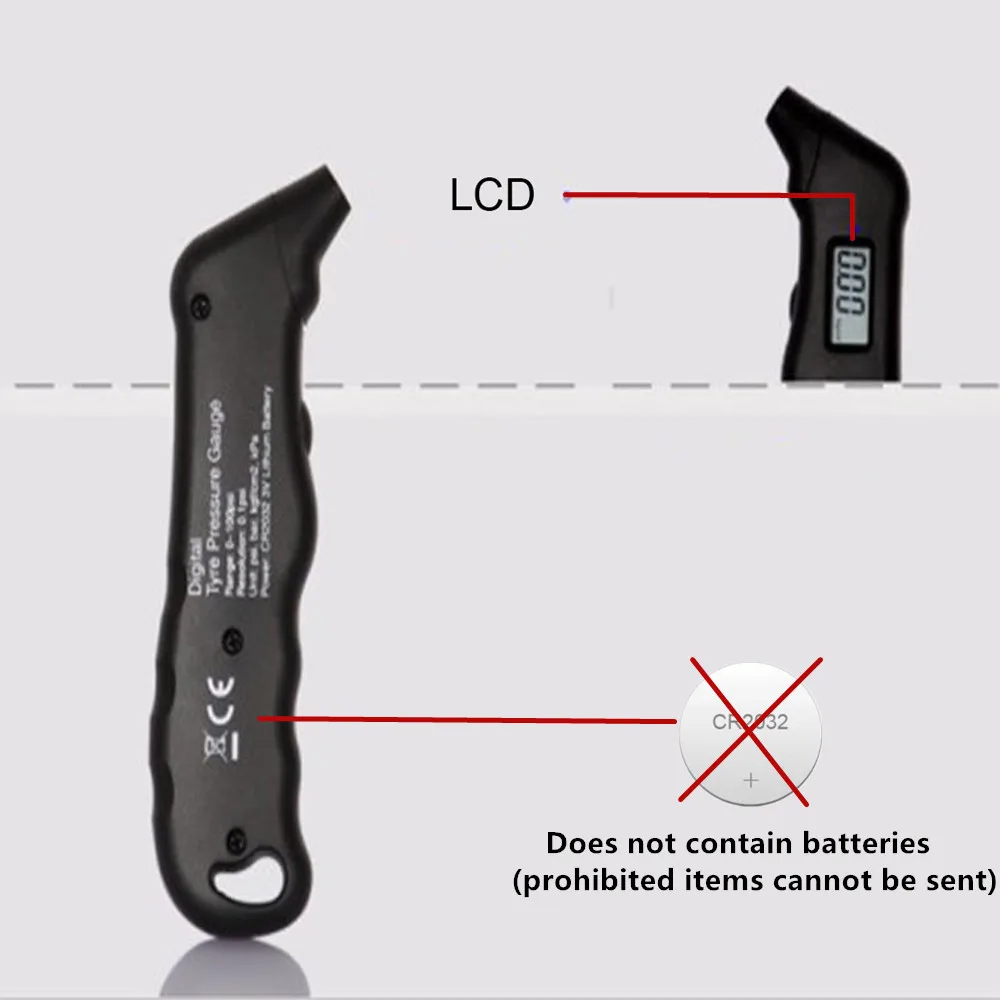 TG105 سيارة رقمية الإطارات الإطارات قياس ضغط الهواء متر شاشة الكريستال السائل المانومتر بارومترات تستر لسيارة شاحنة دراجة نارية