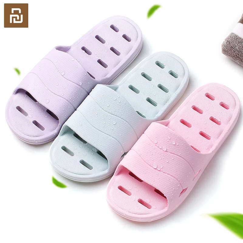 youpin bathroom leaking slippers slippers soft men's sandals non-slip home shower slippers children's casual slippers