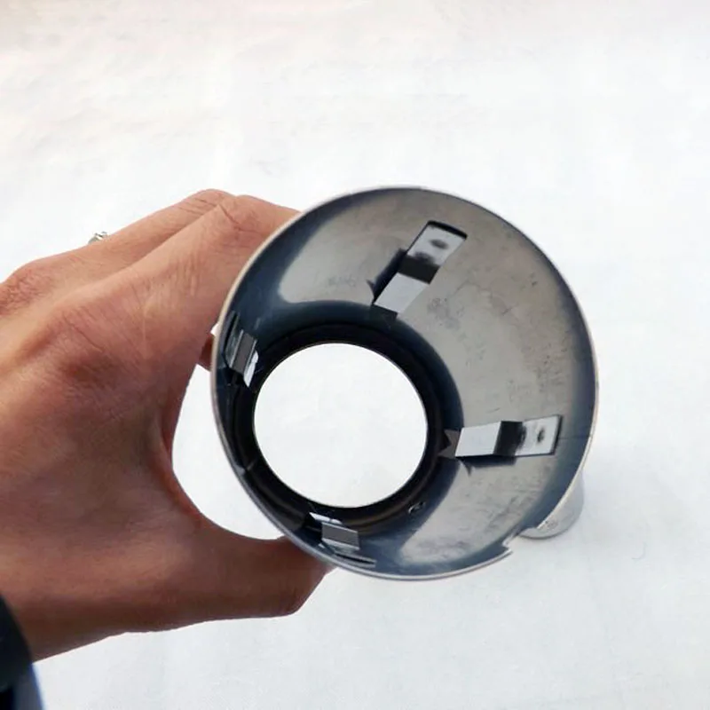 كاتم الصوت تلميح أنبوب السيارة أجزاء العادم اكسسوارات لأودي A6 C6 4f أفانت Allroad سيدان 2004 2006 2008 2009 2010 تصفيف السيارة #4