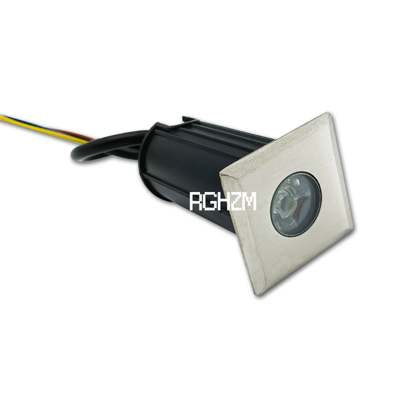 LED embutido Refletor subterrâneo, iluminação exterior, quintal, passo, escadas, piso Deck, lâmpadas, DC 12V, IP67, 1W, 3W, 220V