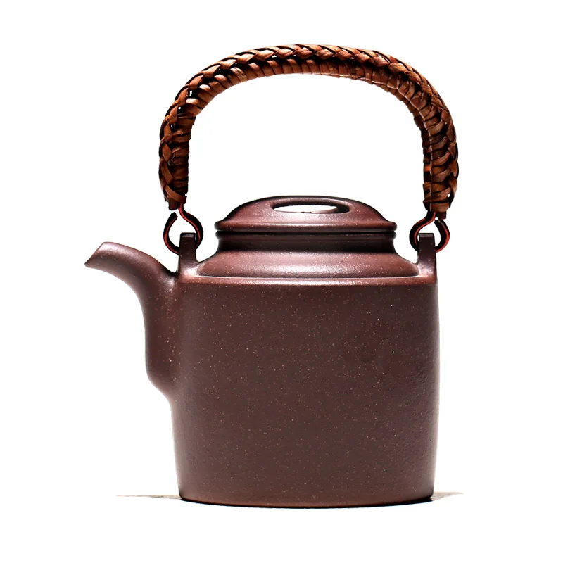 ★Yishuitang Yixing purple clay teapot household teapot raw ore pure handmade Purple mud cow lid bucket teapot 250ml