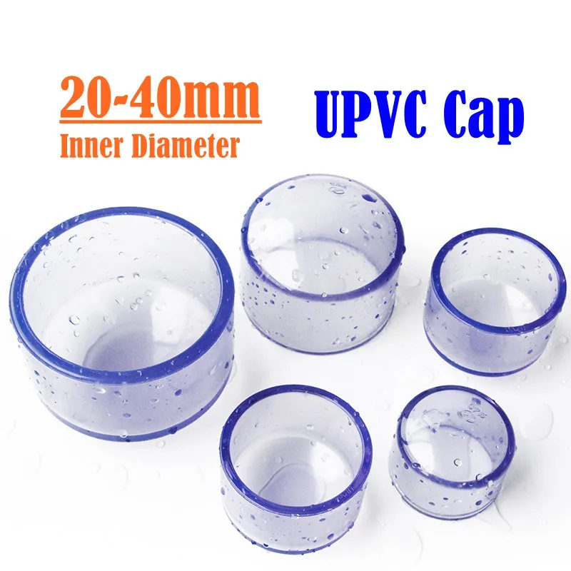 Inner Diameter 20mm/25mm/32mm/40mm Transparent PVC Coupling Pipe Connector UPVC Joint Clear Thicken Pipe Fittings for Aquarium