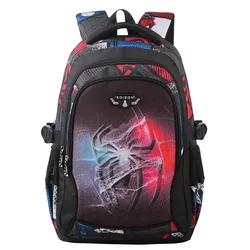 Mochila escolar de poliéster para niño y niña, morral ortopédico con estampado 3D de dibujos animados, novedad