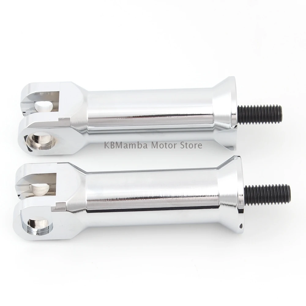 Motorcycle Chrome Passenger Foot Pegs Support Brackets Mounts For Harley Davidson Fat Boy Sport Glide Softail Standard