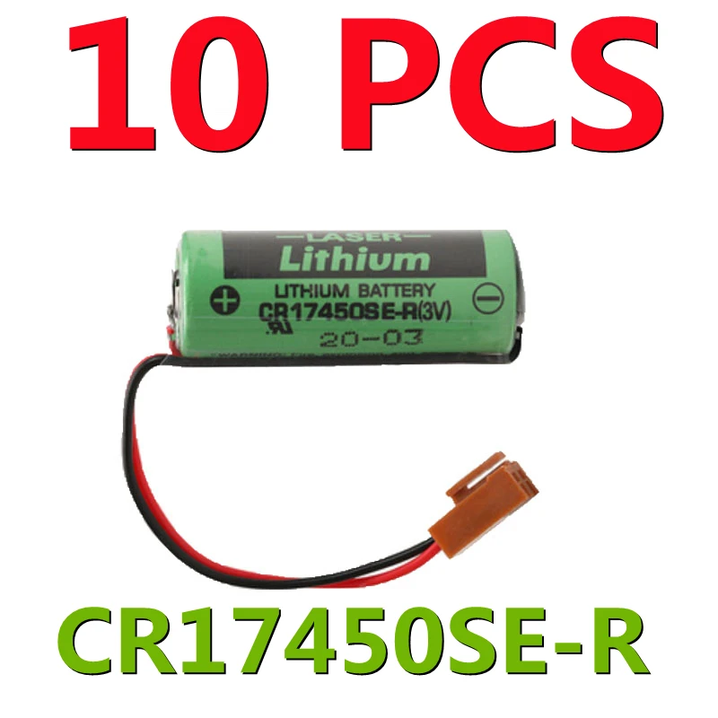 

10pcs Original NEW CR17450SE-R 3V CR17450 17450 GE FANUC Replacement BATTERY A98L-0031-0012 A02B-0200 with Resistor