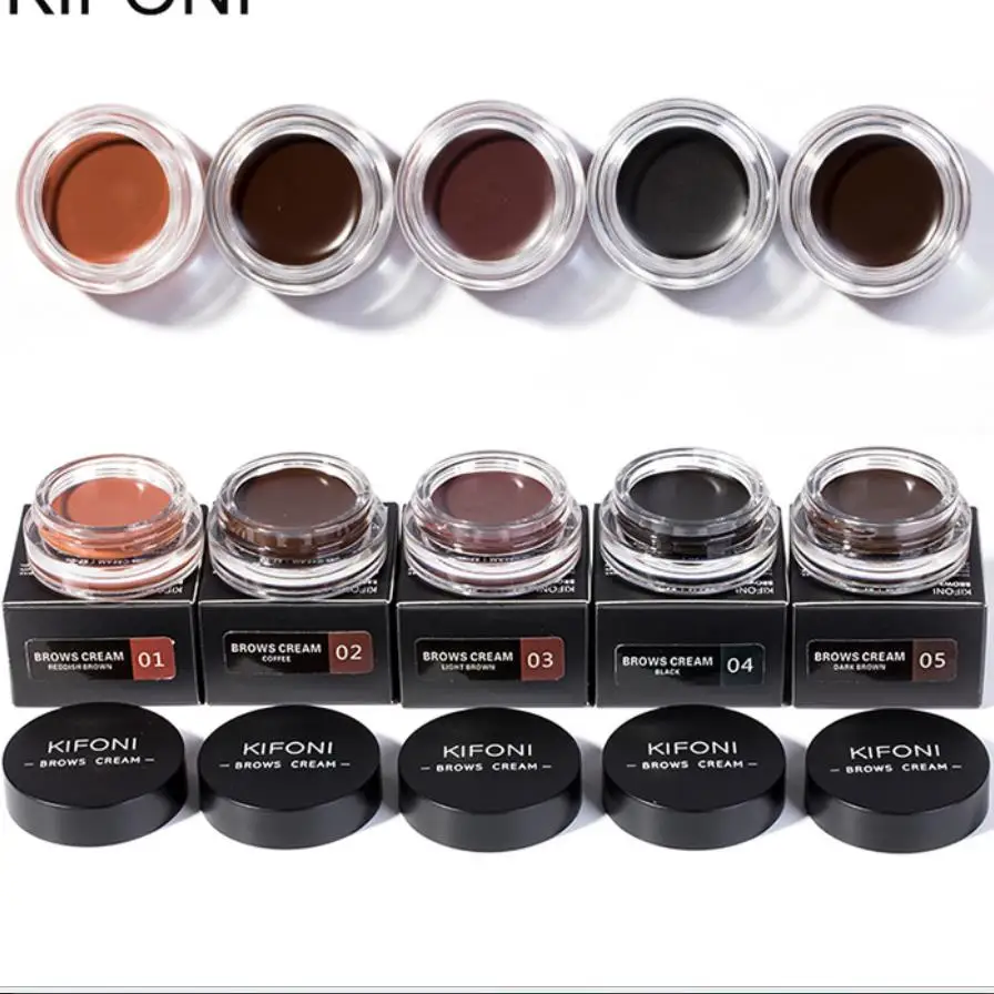 

New Professional 4 Colors Eyebrows Tint Makeup Waterproof Pomade Gel Long lasting 3D Natural Brown Eye Brow Enhancer Cream 16061