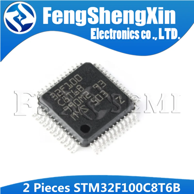 

2PCS STM32F100C8T6B QFP48 32F100C8T6B QFP advanced ARM-based 32-bit MCU