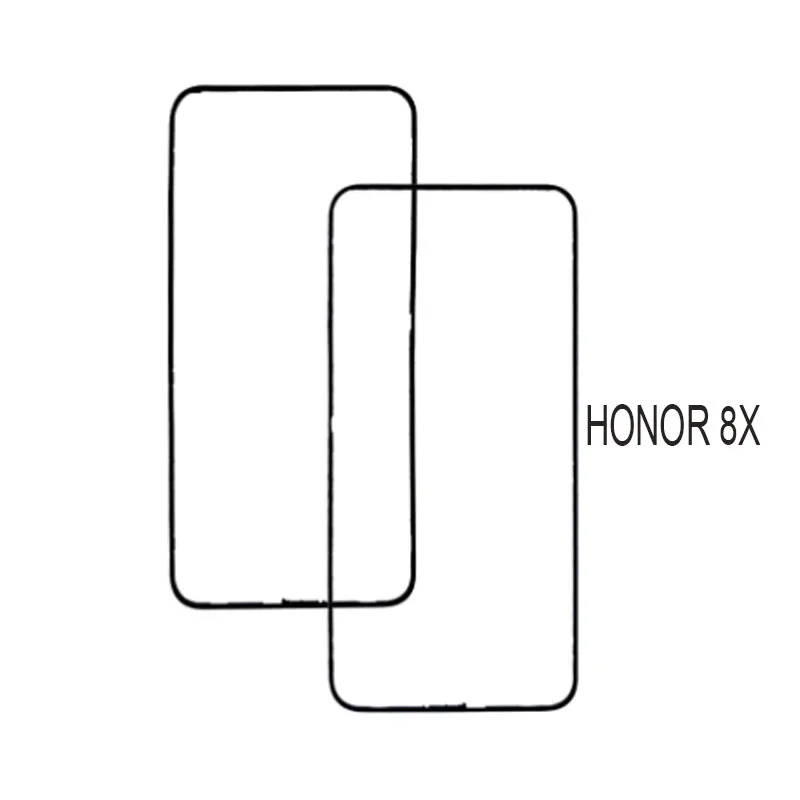 Marco frontal para Huawei Honor 8X, Marco trasero medio, placa frontal, soporte LCD