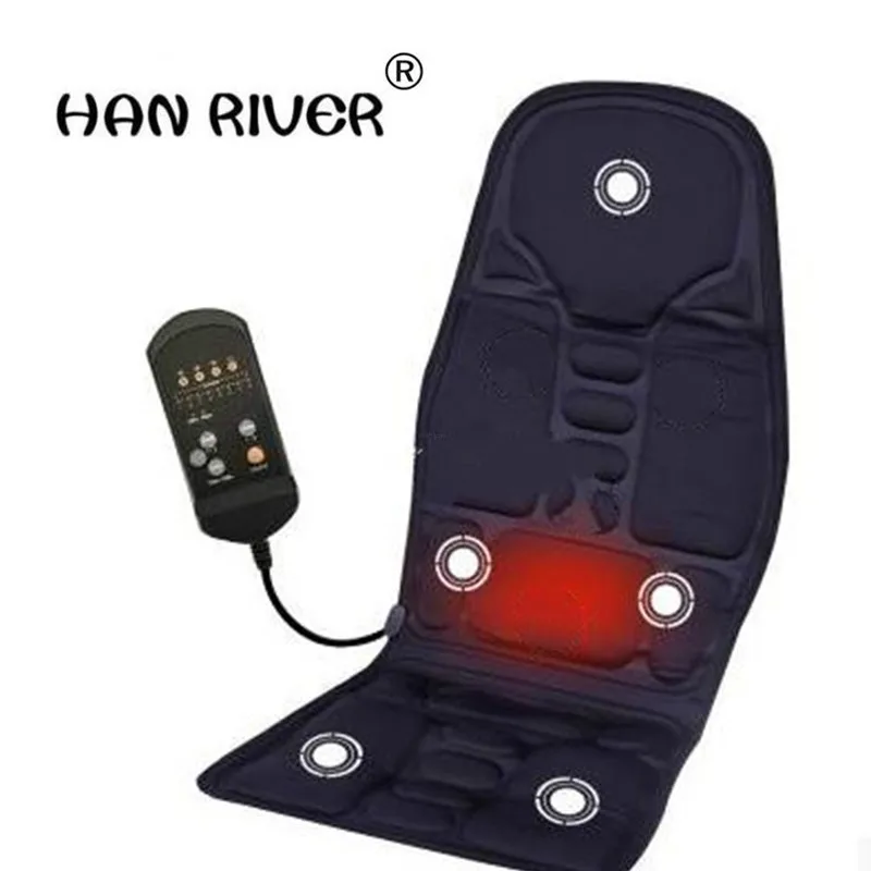 

Heated Back Massage Seat Topper Car Home Office Seat Massager Heat Vibrate Cushion Back Neck Massage Massage Relaxation