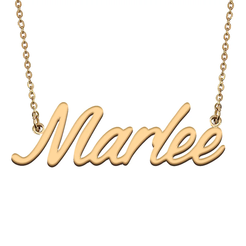 

Marlee Custom Name Necklace Customized Pendant Choker Personalized Jewelry Gift for Women Girls Friend Christmas Present