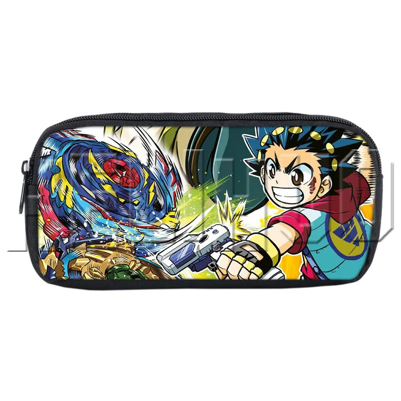 Anime Beyblade Burst Evolution Print Pencil case Bags Kids Small Pencil Holder Child School Pen Pouch 2019