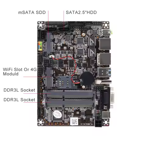 XCY Intel Core i7 4500U 5500U Mini PC 2*LAN 6*RS232 4*USB HDMI VGA WiFi 3G 4G Embedded Industrial Micro Computer Windows Linux
