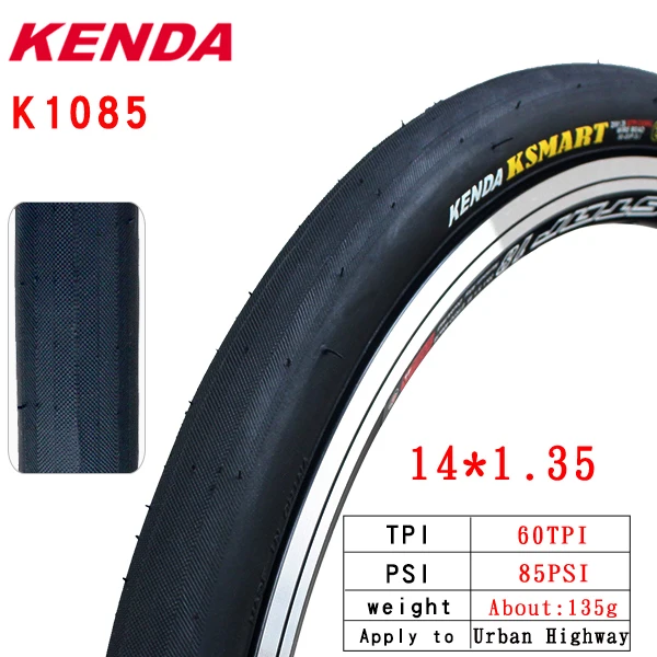 Kenda-自転車用超軽量アウタータイヤ,16〜20インチ,20x1.35,60tpi,14x1