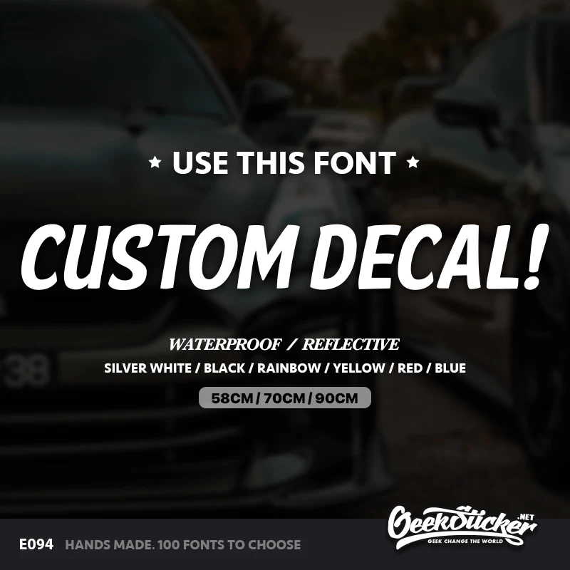 

Customized Font Decal TEXT Vinyl Decal Sticker Car Window Name Personalized Lettering Personalized Decal Vinyl For e60 e93 335i