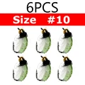 6 piezas talla 10