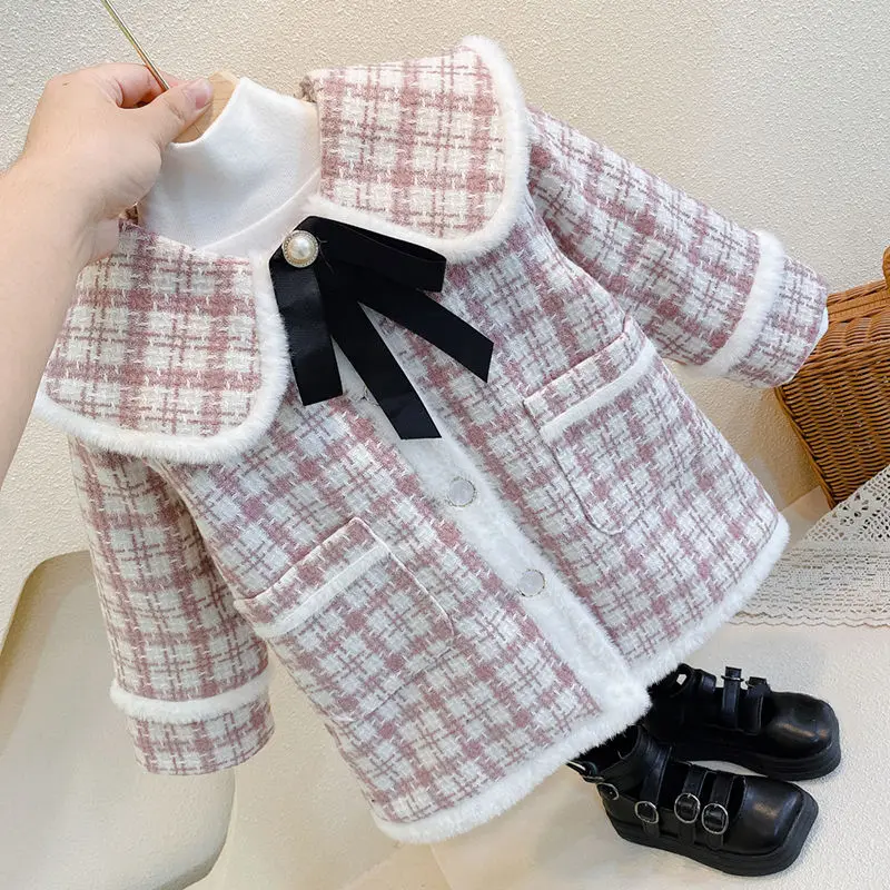 

Girls Princess Long Coat Elegant Party Costumes Kids Clothes Dresses Bow Baby Girl Winter Suits Unicornio Autumn Lace Channel
