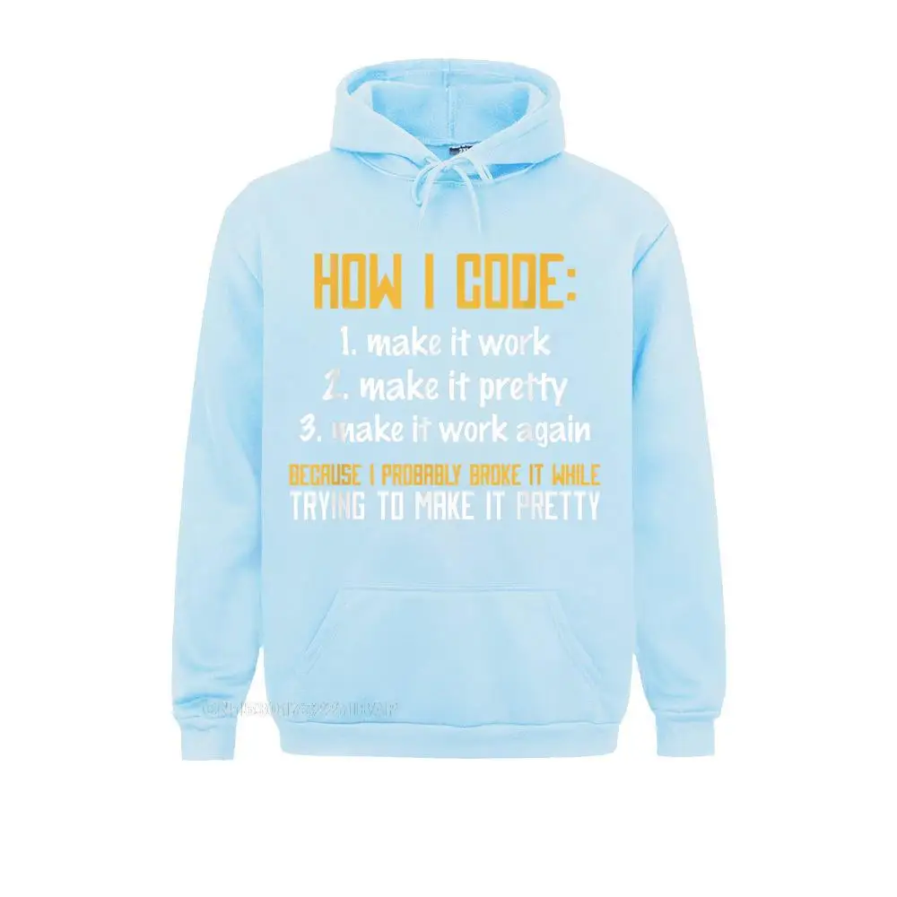 Programmer Coder Developer Programming Coding Sweatshirts Long Sleeve Printing Retro Men Summer/Autumn Hoodies Hoods