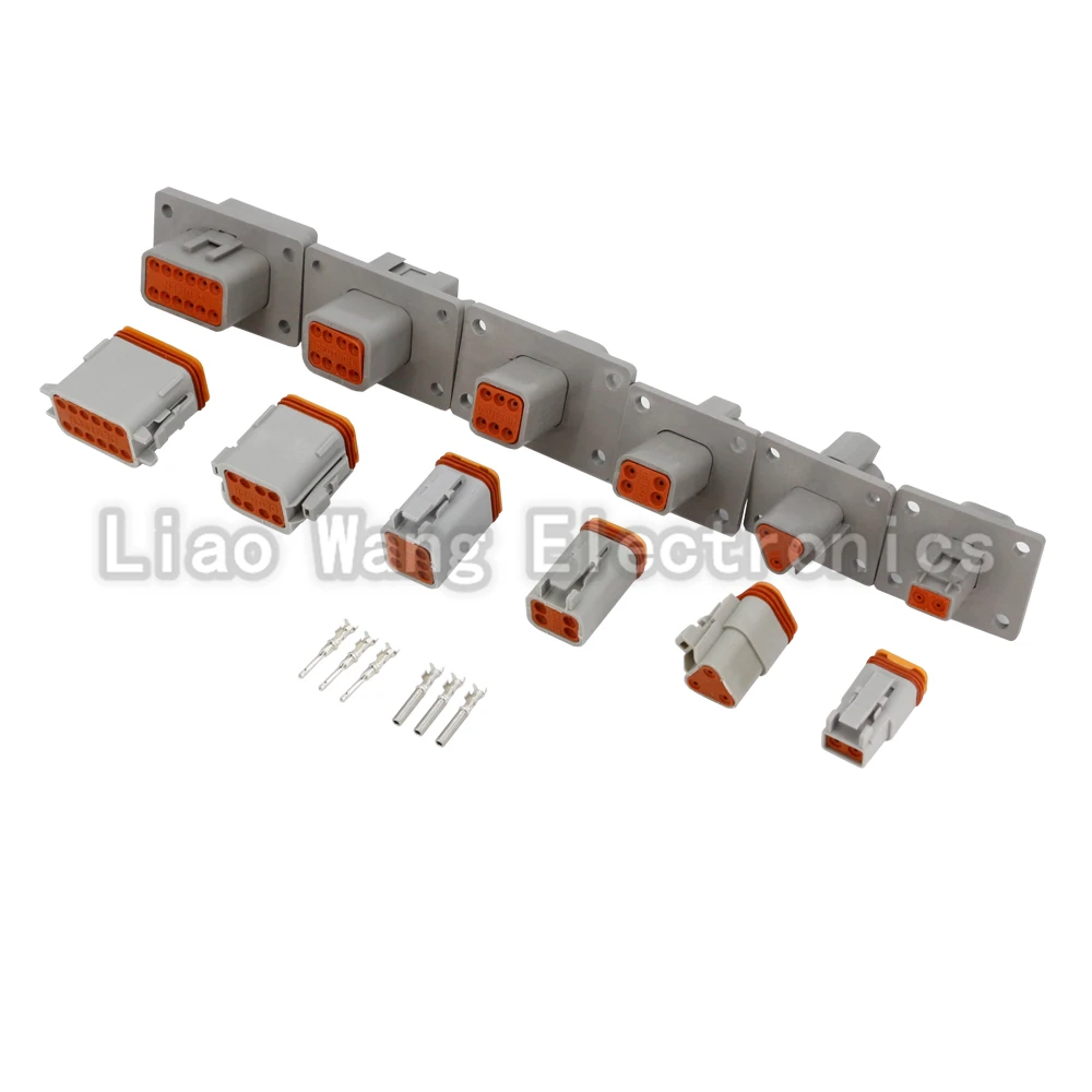 DT Wasserdichter Kabelverbinder DT04-2/3/4/6/8/12P-L012 Stecker und Buchse 2/3/4/6/8/12 Pin Automotive Versiegelter Stecker mit Pins – Detail 4
