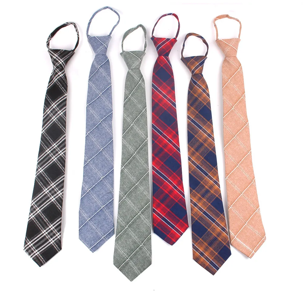 New Plaid Ties For Men Women Skinny Neck Tie For Wedding Business Casual Check Neckties Classic Suits Slim Neck Ties Gravatas