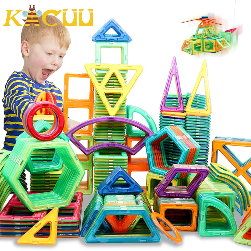 Regular/Big Size Magnetic Designer Building Construction Toys Set Magnet Educational Toys For Children Kids Boys Girls Gift