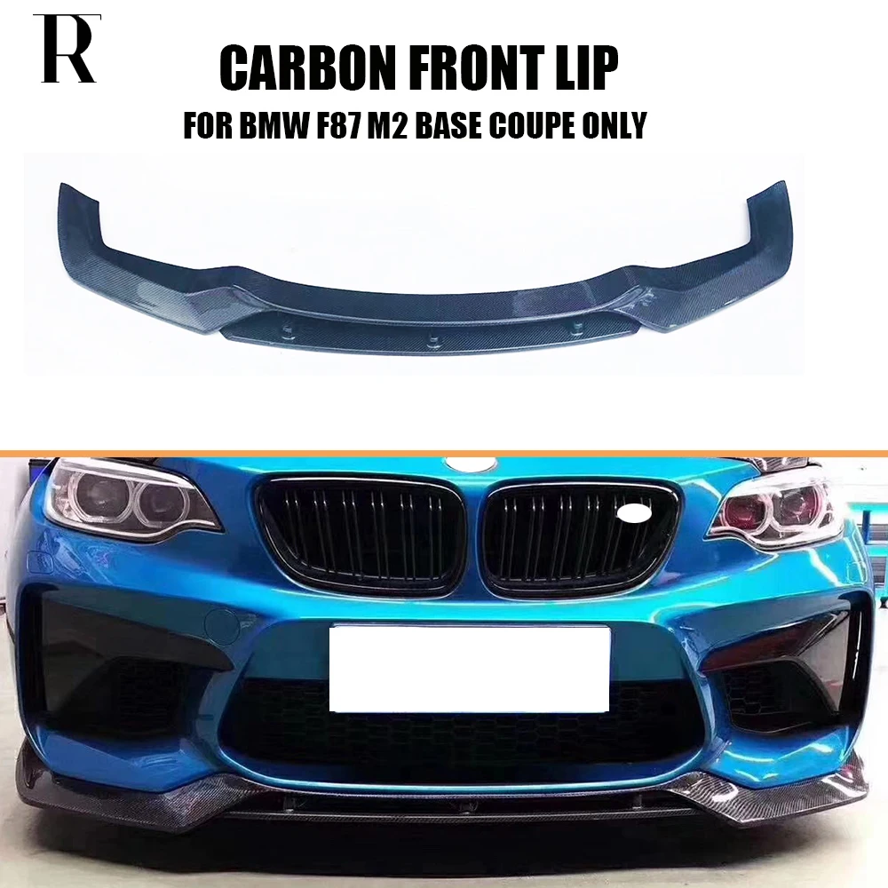 

M2 V Style Carbon Fiber Front Bumper Chin Lip for BMW F87 M2 Coupe 2016 up ( not competition )