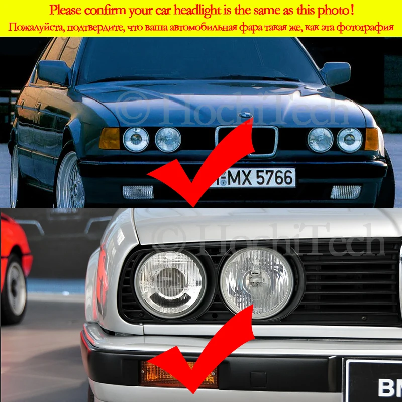 high quality SMD Cotton Light Switchback LED Angel Eye Halo Ring Kit For BMW E30 E32 E34 Car accessories