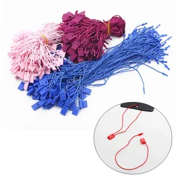 100 Pcs 18cm DIY Clothes Tag Clothing Wire Rope Single-Hand Rope Hanging Plastic Beads Square Tags Labels Polyester Cord