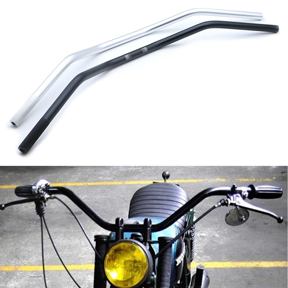 

Universal 22mm 7/8" Vintage Motorcycle Handlebar Aluminum Alloy for Royal Enfield Chopper Bobber CB500X NC750X Steering Wheel