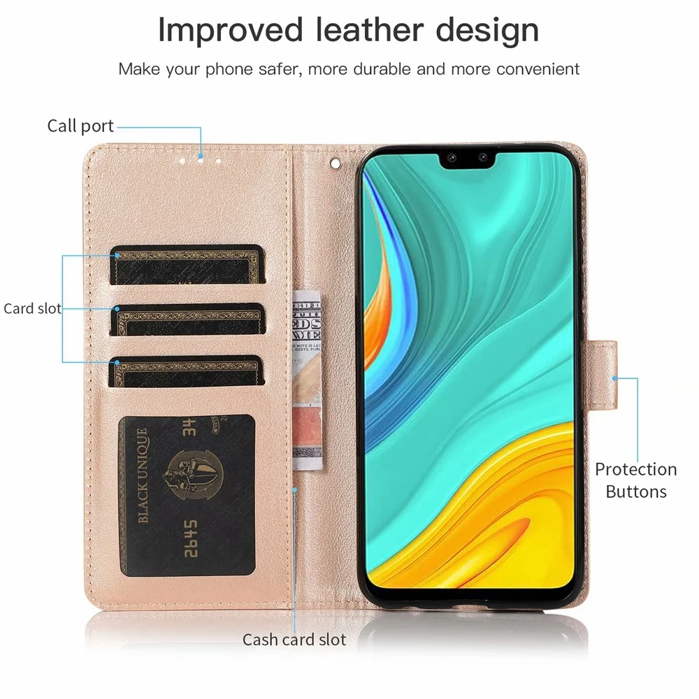 Flip Wallet Leather Case For Honor 6A 6X 7A 7C 7S 8A 8X 8S 9 9A 9C 9S 10 20 Lite Pro 10i 20i Y5 Y6 2018 2019 Card Book Cover