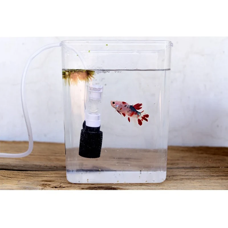 Ultra-quiet External Mini Filter Small Pneumatic Filter Aquarium Mute Submersible Oxygen Fish Aquarium Pump Accessories