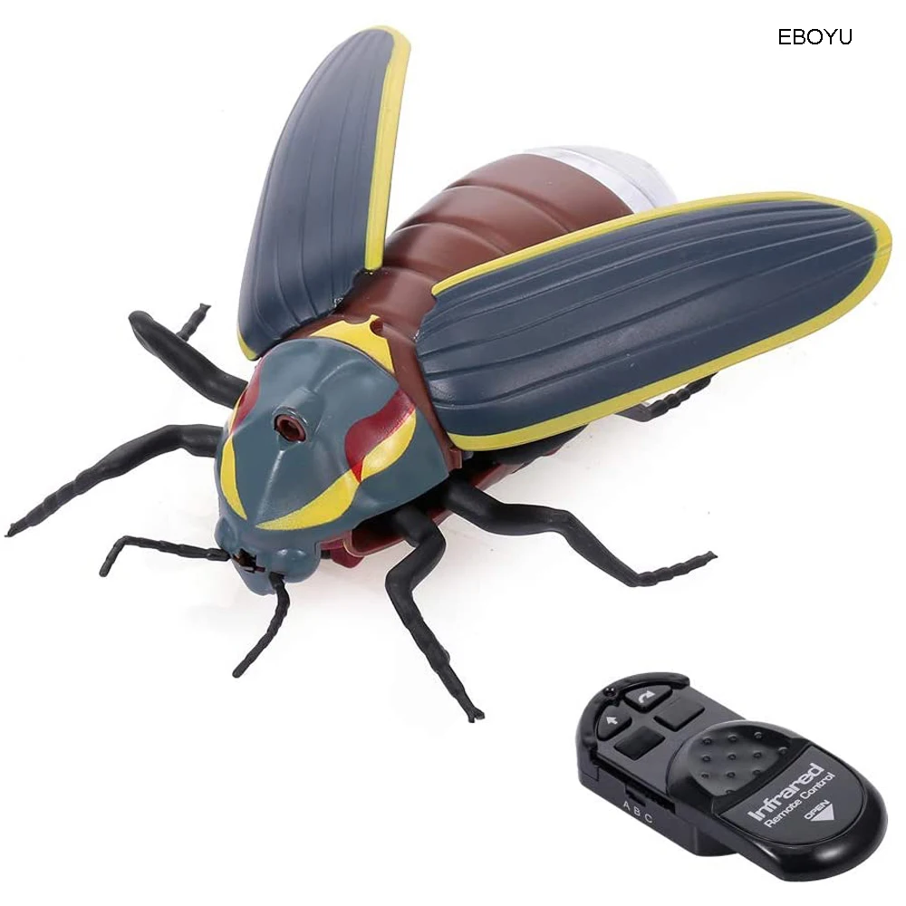 EBOYU Remote Control Firefly Toys Infrared Sensing Simulated Firefly Toy Portable RC Toy Gift for Kids