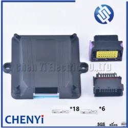 24 pin ECU automotive plastic enclosure box case motor car LPG CNG conversion ECU controller with auto connectors 211PC249S0005