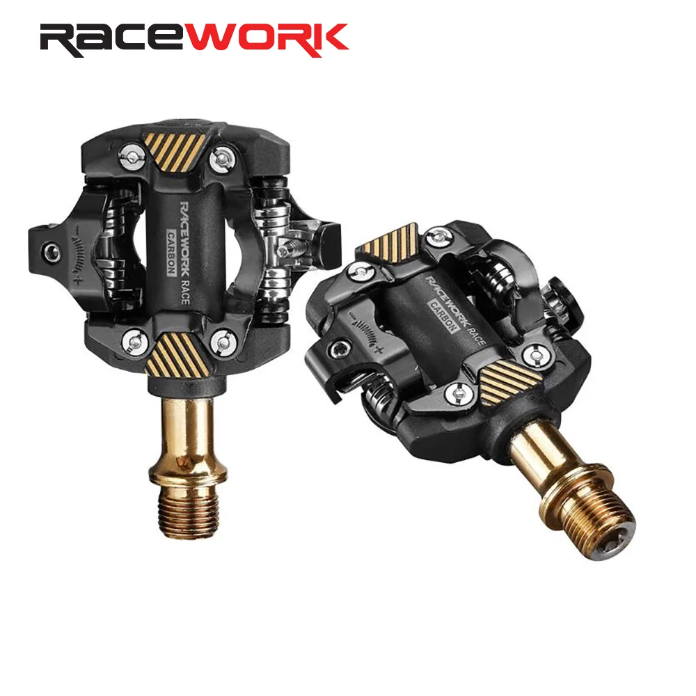 

RACEWORK M211 Mtb Pedals For Bicycle Footrest Pedals Clip Mountain Bike Foot Rest Self-locking Cleat Footrest With Spd Cycling