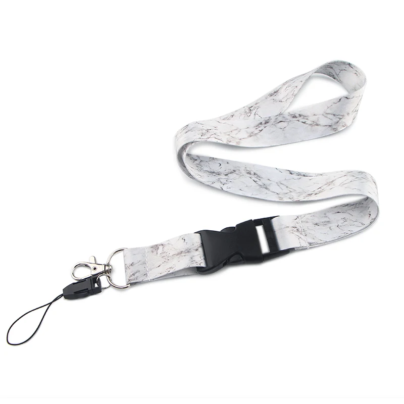 BH1463 Blinghero Cartoon Marble Lanyard For Key Phone Lanyard Neck Strap Keychain Rainbow Lanyards ID Badge Holder For Nurse