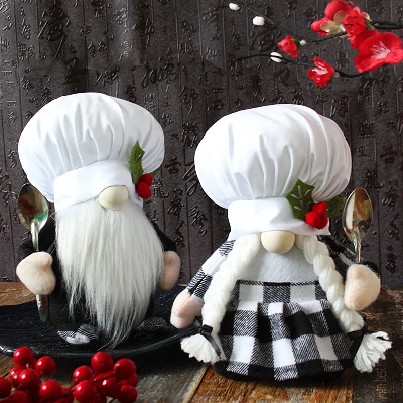 

Chef Faceless Dwarf Plush Doll, Desktop Decoration, Cute, Creative, Holiday