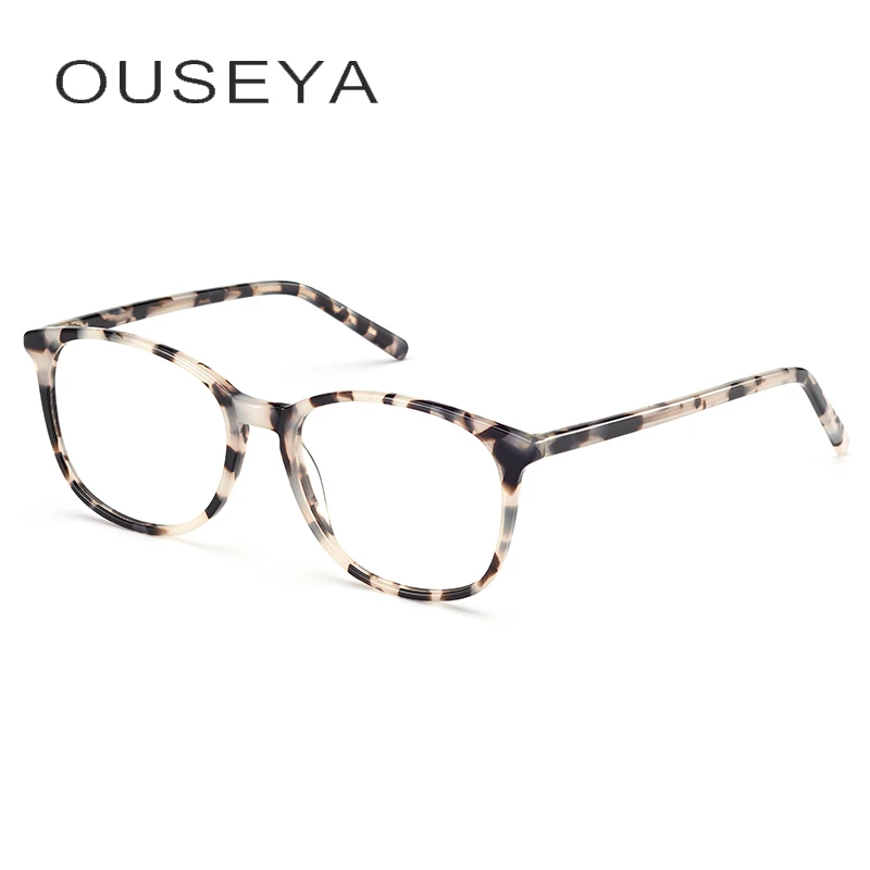 

Acetate Women Eyewear frames Women Round Vintage Retro Flat Top Fashion Design Glasses Frame #CBPA029 1