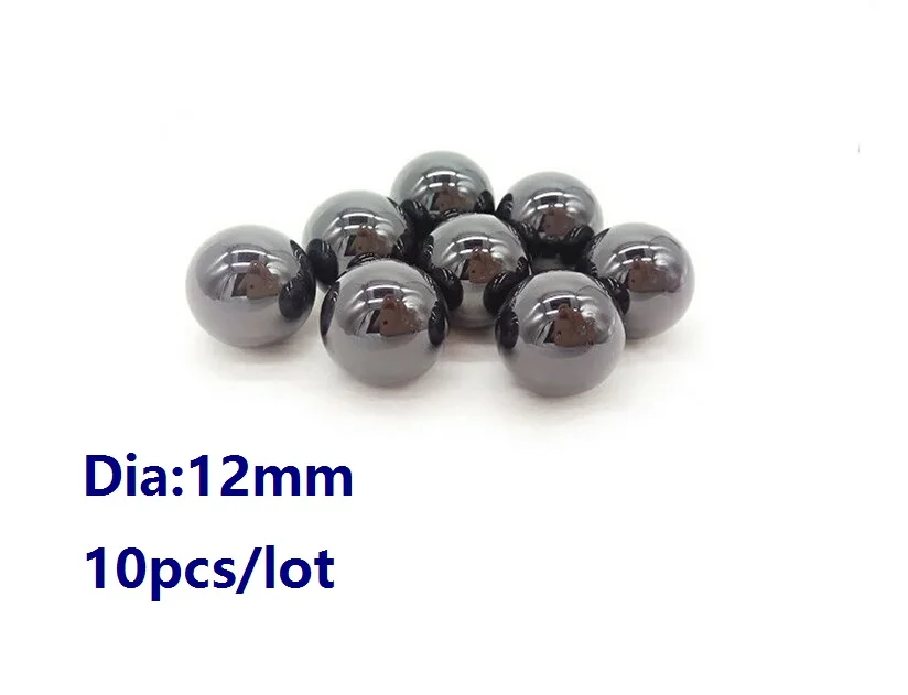 

10pcs/lot G5 Diameter 12mm Si3N4 Ceramic ball Silicon Nitride bearing balls used in bearing/pump/linear slider/valvs balls