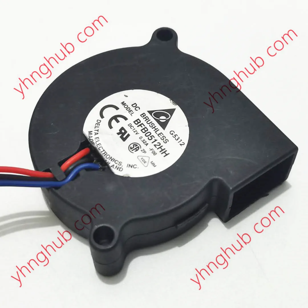 

Delta Electronics BFB0512HH F00 DC 12V 0.32A 50x50x15mm 3-wire Server Cooling Fan