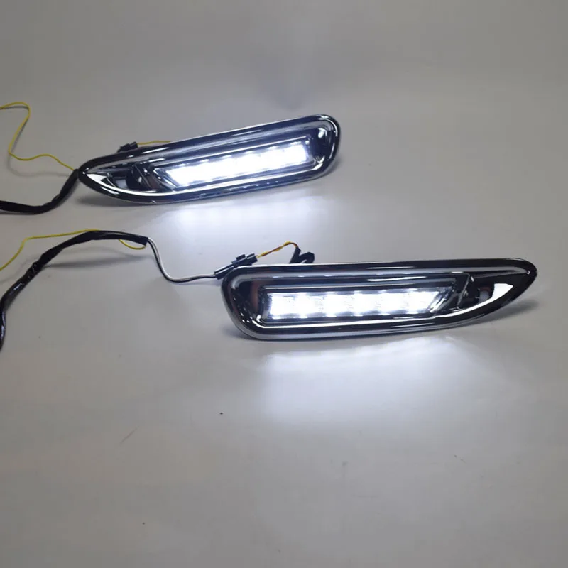 Car 2pcs for Mazda 6 Mazda6 2008 2009 2010 LED DRL Daytime Running Light Daylight headlight fog lamp cover car-Styling