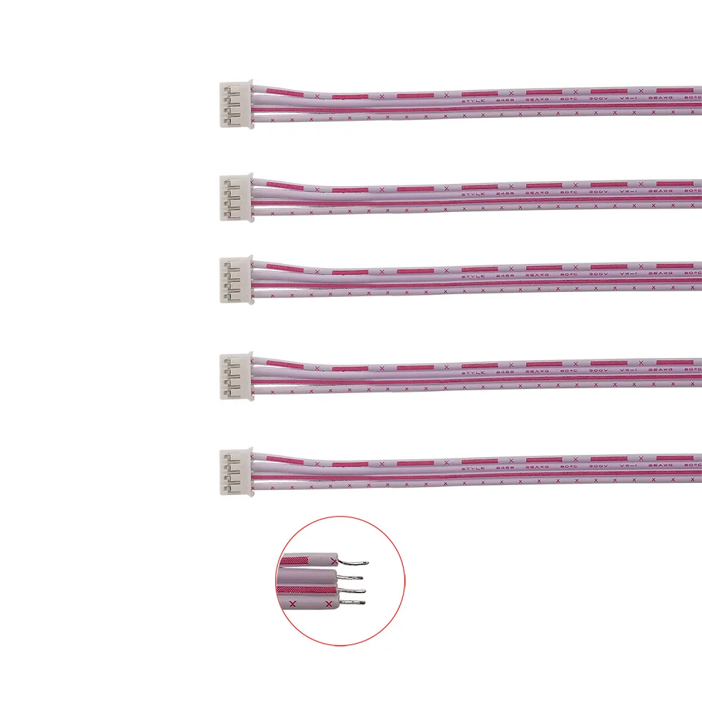 5/10Pcs XH2.54 Single Head Wire Cable Connector JST 2.54mm 2/3/4/5/6/7/8/9/10/11/12 Pin Female Connector Cable Length 10/20/30CM