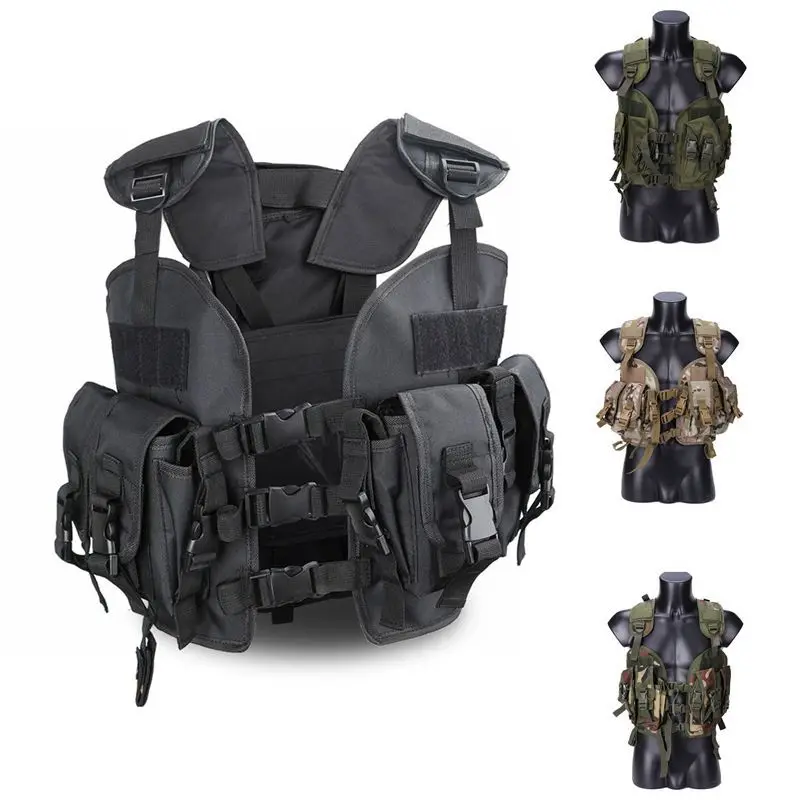 

Seal Molle-Tactical Camouflage Vest, CS Games, Airsoft, Paintball, Fishing, Hunting, Military, Army, Body Armor, Combat