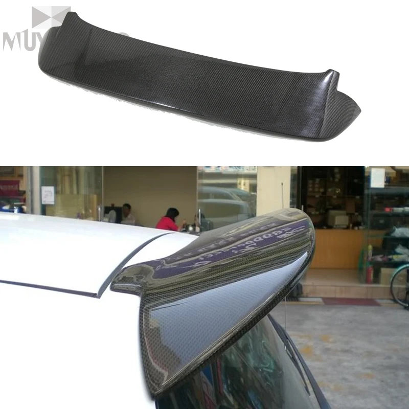 For Honda fit Carbon fiber baffle JAZZ Carbon spoiler Fit Tail wing 2008-2010