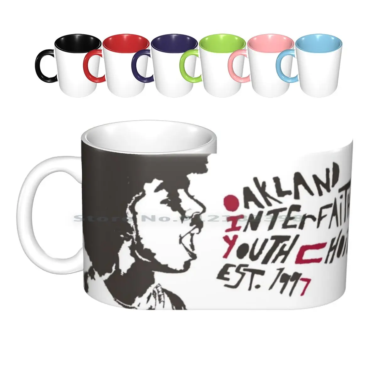 Youth Choir 2000 Ceramic Mugs Coffee Cups Milk Tea Mug Youth Choir Urban Design Choir Youth Sing Singer Singing Oakland