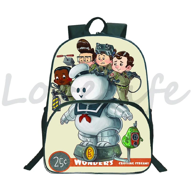 Hot Sale Ghostbuster Backpack Boys Girls School Bags Teens Fashion Pattern Bookbags Travel Knapsack Students Back to School Gift