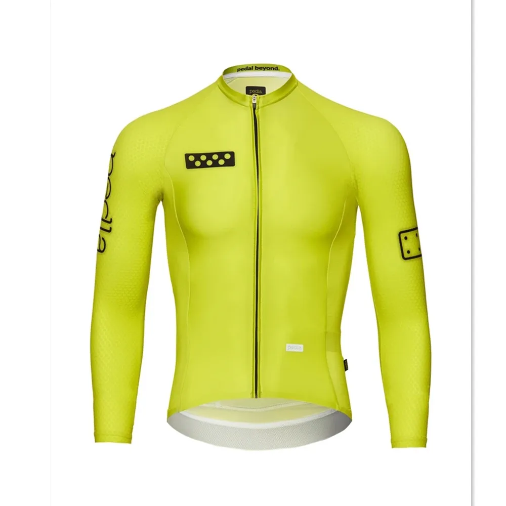 The Pedla New Men Cycling Jersey Spring Autumn Thin Long Sleeve Maillot Ciclismo Outdoor bike Mtb Team Riding Sports Warm Jacket