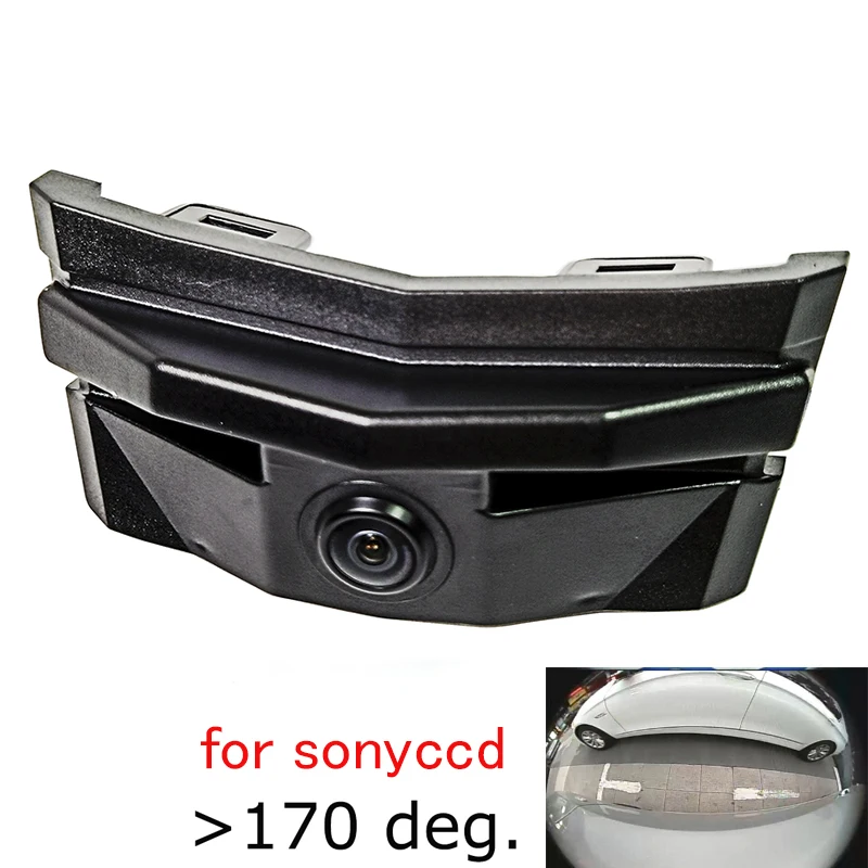 180deg fisheye 1920*1080P AHD car front view camera for Toyota Alphard 2018 2019 2020 front grille camera CVBS 720P wide angle