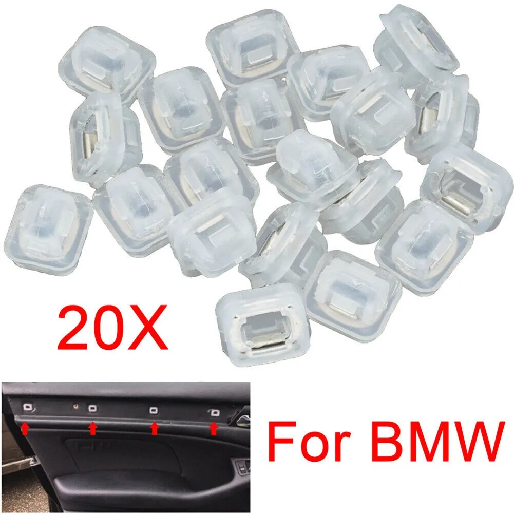 20pcs/set Door Trim Panel Clips For BMW 3 Series E46 E90 E91 E92 E93 E53 Plastic Door Trim Clamp (D272) car accessories