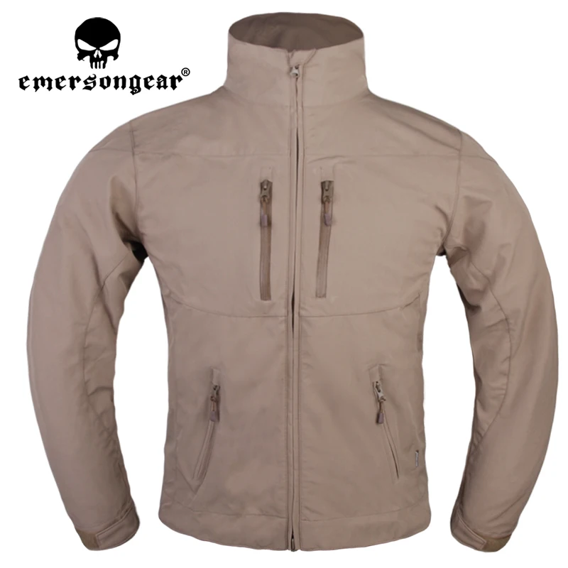 Imagem -02 - Emersongear Tático Casca Macia Blusão Jaqueta Trench Coat Quente Airsoft Esportes Caminhadas ao ar Livre Ciclismo Viagem Em6810